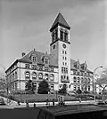 Cambridge, Massachusetts City Hall, built in 1888 and 1889.