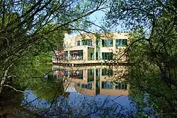 The Trinity Baristas restaurant overlooking the south pond
