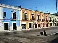 Colonial Spanish houses in Campeche.