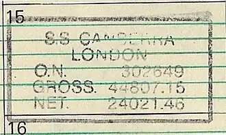 Canberra's official stamp