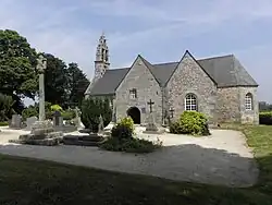 The church of Saint-Ézéchiel, in Lanvézéac