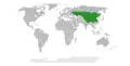 Range of the section Frutescentes