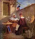 Carl Spitzweg: Der Liebesbrief 1845–1846 (missing since 1989)