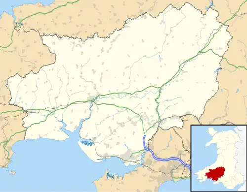 Pumsaint is located in Carmarthenshire