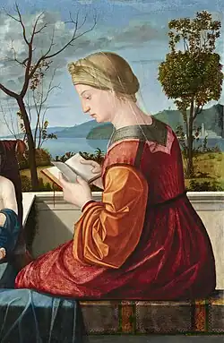 The Virgin Reading (c. 1505), oil on panel transferred to canvas, National Gallery of Art (Samuel H. Kress Collection, 1939.1.354)