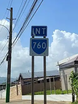 PR-901 south approaching PR-760 junction in Emajagua