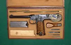 Cased Borchardt C93-Pistol