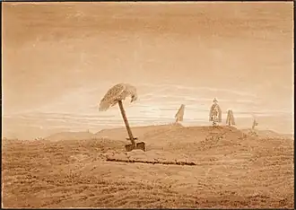Landscape with Graves original painting