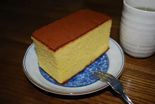 Castella cake, a Japanese variety of Portuguese origin