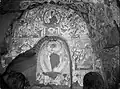 Cave 80, wall around the Buddha niche
