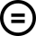 Circled equals sign