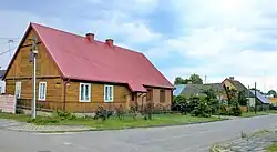 Town center with preserved old houses