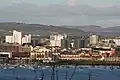 Section of the southeastern Cardiff skyline