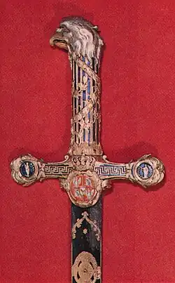 Ceremonial sword of the Saint Stanislaw's Order, 1764