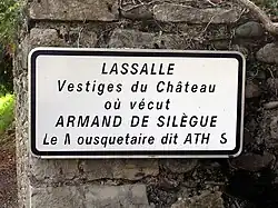 Remains of the Chateau, home of the original Athos of the Three Musketeers