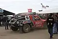 Pulling into the pits after winning 2011 AMSOIL Cup