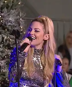 Charity performing at the 2018 Hollywood Christmas Parade