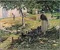 Feeding the Chickens, 1884
