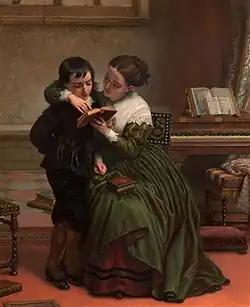 George Herbert and His Mother by Charles West Cope
