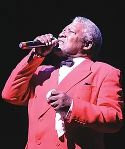 Thomas performing live