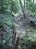Remains of the old ditch and rampart