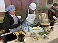 Fish being prepared at a cooking competition in Pilar, Paraguay