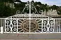Decorative ironwork on the Wye bridge