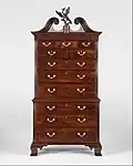 Chest-on-chest (c. 1770-75), Metropolitan Museum of Art.
