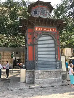 Liberty kiosk dating 1894, is located in Piazza Verdi in front of the Teatro Massimo in Palermo