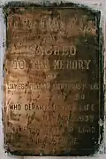 In memory of James William Septimus Inglis (not known if he was a serviceman)