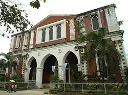 The rebuilt Neo-Gothic Parroquia de San Agustín, first built in 1572
