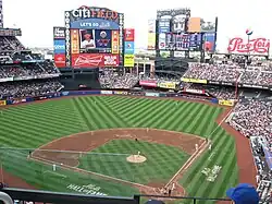 A photograph of a baseball diamond