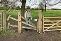 Clapper stile in Rampton, Cambridgeshire