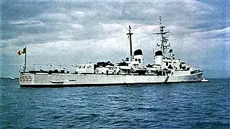 Indomito anchored, date unknown.