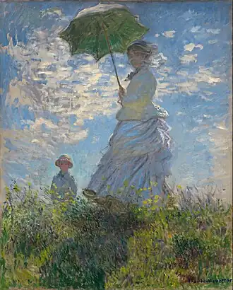 Woman with a Parasol - Madame Monet and Her Son, 1875, National Gallery of Art, Washington DC