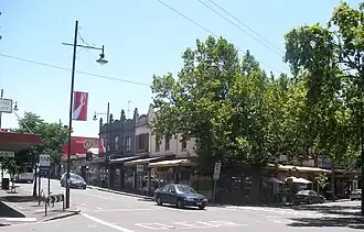 The corner of Bellair Street and Macaulay Road, opposite the main railway station - 2007