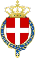 Arms as Knight of the Most Noble Order of the Garter