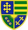 The coat of arms of Stephen the Great, displayed as a round shield