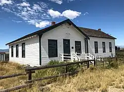 Coalmont Schoolhouse circa 1915. Restored 1997 by Spicer Club