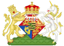 Coat of arms of Princess Victoria Melita of Saxe-Coburg and Gotha