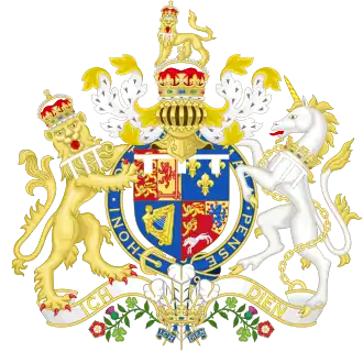 Coat of arms from 1751 to 1760 as Prince of Wales