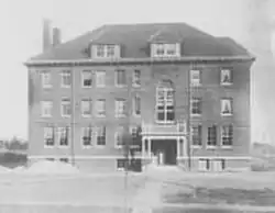 Cobb Divinity School building from 1894-1908. Currently Roger Williams Hall on the campus of Bates College