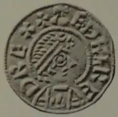 Coin of Æthelred I, King of Wessex obverse