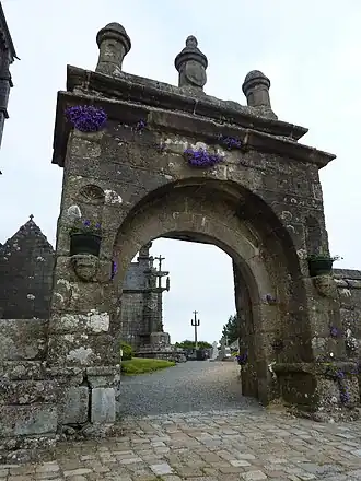 The entrance to the enclos