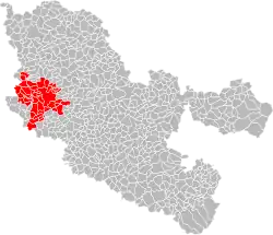Location within the Moselle department