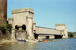 A Robert Stephenson Bridge Robert Stephenson's small Britannia Bridge in Conwy.