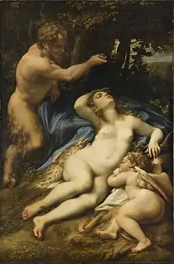 Venus and Cupid with a Satyr, by Correggio (2,3 & 4)