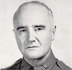 1941 head and neck photo of US army Major General Cortlandt Parker