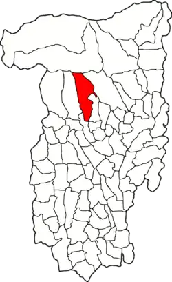 Location in Vâlcea County