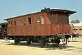 3rd class passenger wooden coach rebuilt in 1991 in Vilanova i la Geltrú